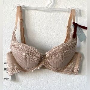 The Little Bra Company Ellie Lace Bra 34A  -Almond-